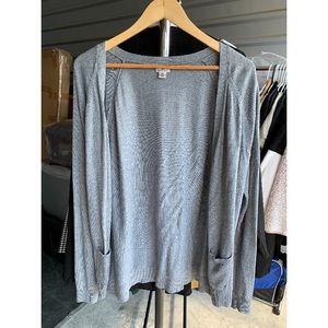 Gray cardigan